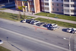 Место демонтированных заграждений