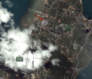 Расположение Wat Plai Laem, вид с Google Maps