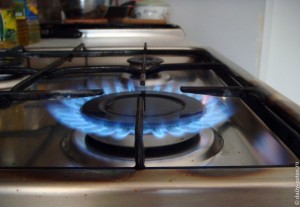 Газовая плита на кухне