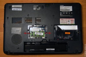 Достаем память из ноутбука Toshiba L500