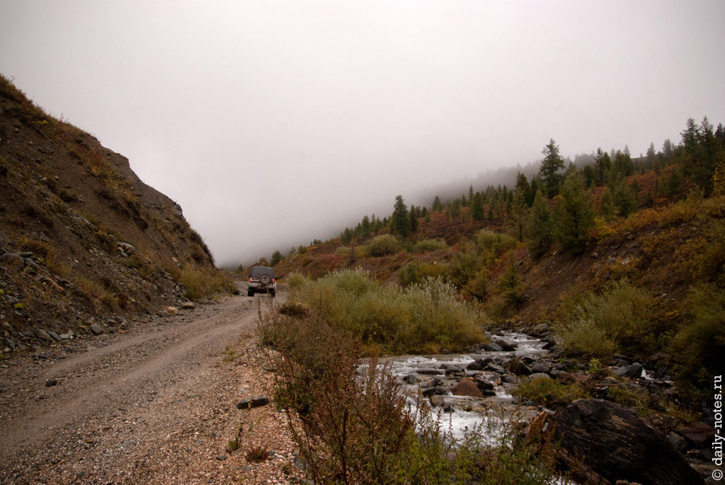 Дорога к ртутному руднику рядом с Акташом