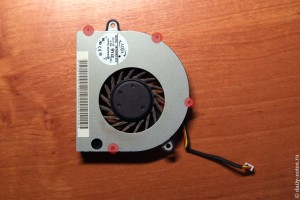Разбираем вентелятор Toshiba Satellite L500