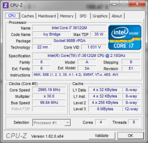 Архитектура по мнению CPU-Z