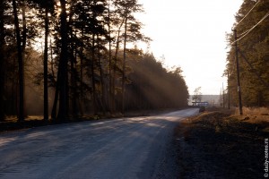 Фотаем пыль недалеко от какой-то деревушки