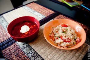 Као Пад Гай - тайский жаренный рис с курицей
