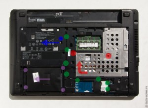 Начинаем разборку HP Probook 4540s