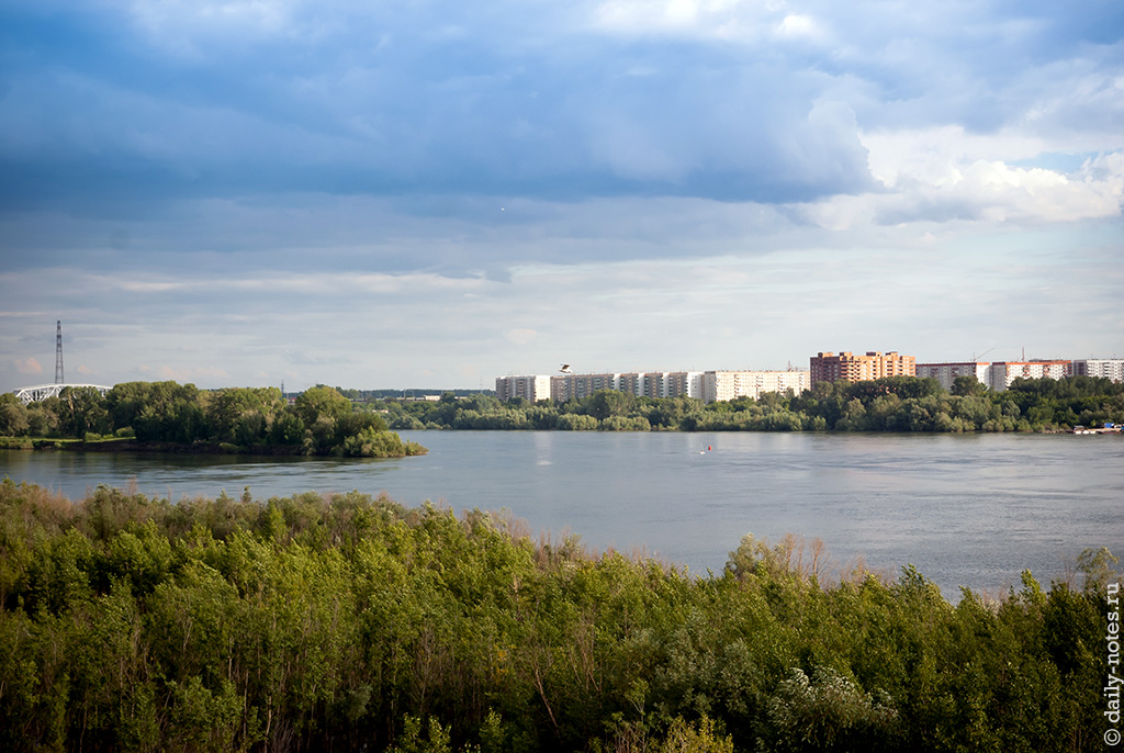 Вид с Бугринского моста, Новосибирск