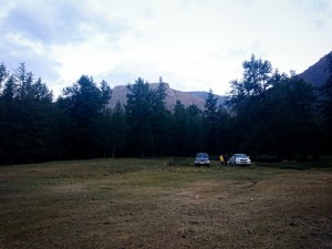 Вечернаяя стоянка перед Карагмеским перевалом