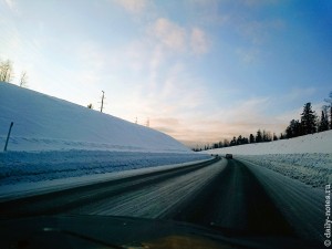 Дорога в поселок Шерегеш