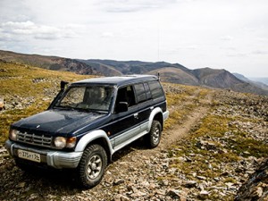 Mitsubishi Pajero II на Карагемском перевале